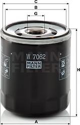 Mann-Filter W 7062 - Filtru ulei aaoparts.ro