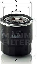 Mann-Filter W 7023 - Filtru ulei aaoparts.ro