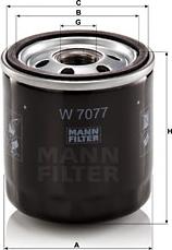 Mann-Filter W 7077 - Filtru ulei aaoparts.ro