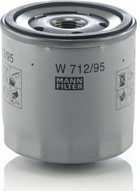 Mann-Filter W 712/95 - Filtru ulei aaoparts.ro