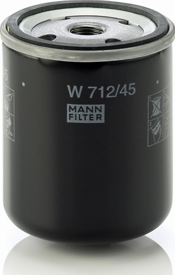 Mann-Filter W 712/45 - Filtru hidraulic, cutie de viteze automata aaoparts.ro