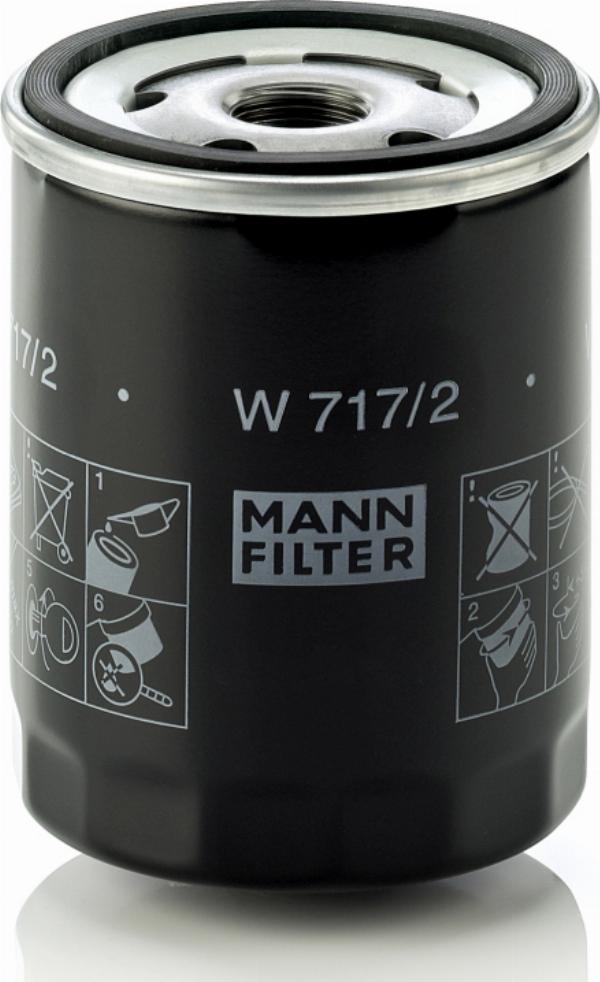 Mann-Filter W 717/2 - Filtru ulei aaoparts.ro