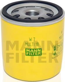 Mann-Filter W 7 MULTI 18 - Filtru ulei aaoparts.ro