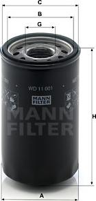 Mann-Filter WD 11 001 - Filtru, sistem hidraulic primar aaoparts.ro