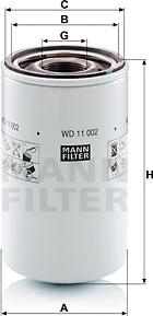 Mann-Filter WD 11 002 - Filtru, sistem hidraulic primar aaoparts.ro