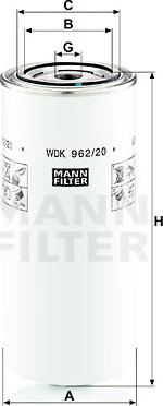 Mann-Filter WDK 962/20 - Filtru combustibil aaoparts.ro