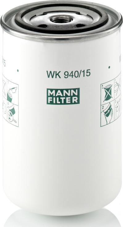 Mann-Filter WK 940/15 - Filtru combustibil aaoparts.ro