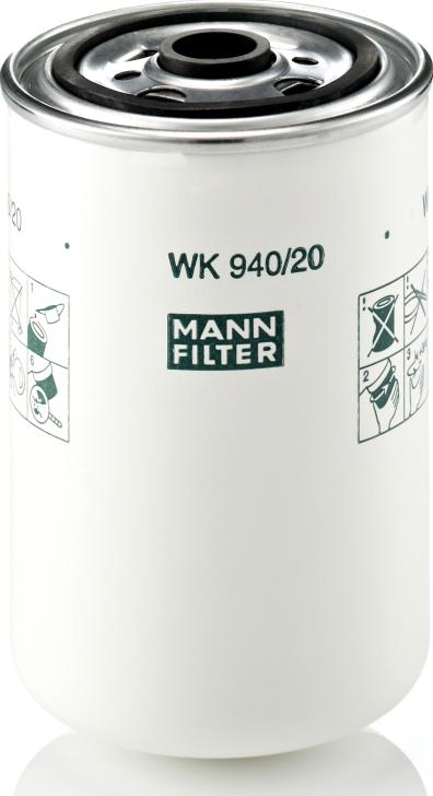 Mann-Filter WK 940/20 - Filtru combustibil aaoparts.ro