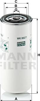 Mann-Filter WK 962/7 - Filtru combustibil aaoparts.ro