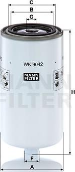 Mann-Filter WK 9042 x - Filtru combustibil aaoparts.ro