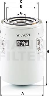 Mann-Filter WK 9059 - Filtru combustibil aaoparts.ro