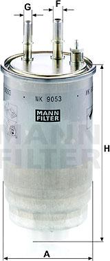 Mann-Filter WK 9053 z - Filtru combustibil aaoparts.ro