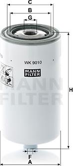 Mann-Filter WK 9010 - Filtru combustibil aaoparts.ro