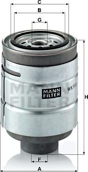 Mann-Filter WK 918 x - Filtru combustibil aaoparts.ro