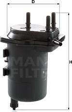 Mann-Filter WK 939/5 - Filtru combustibil aaoparts.ro