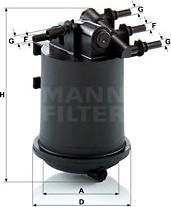 Mann-Filter WK 939/1 - Filtru combustibil aaoparts.ro