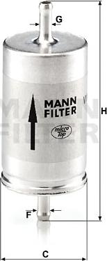 Mann-Filter WK 410 - Filtru combustibil aaoparts.ro