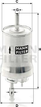 Mann-Filter WK 59 x - Filtru combustibil aaoparts.ro