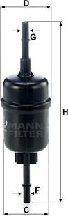 Mann-Filter WK 511/2 - Filtru combustibil aaoparts.ro