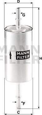 Mann-Filter WK 512/1 - Filtru combustibil aaoparts.ro