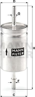 Mann-Filter WK 512 - Filtru combustibil aaoparts.ro