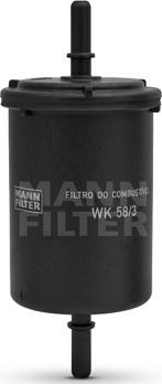 Mann-Filter WK 58/3 - Filtru combustibil aaoparts.ro
