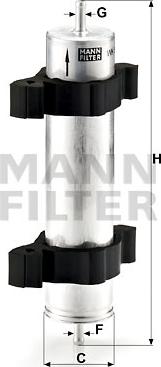 Mann-Filter WK 521/2 - Filtru combustibil aaoparts.ro