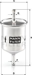 Mann-Filter WK 66 - Filtru combustibil aaoparts.ro