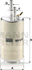 Mann-Filter WK 6004 - Filtru combustibil aaoparts.ro