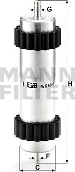 Mann-Filter WK 6008 - Filtru combustibil aaoparts.ro