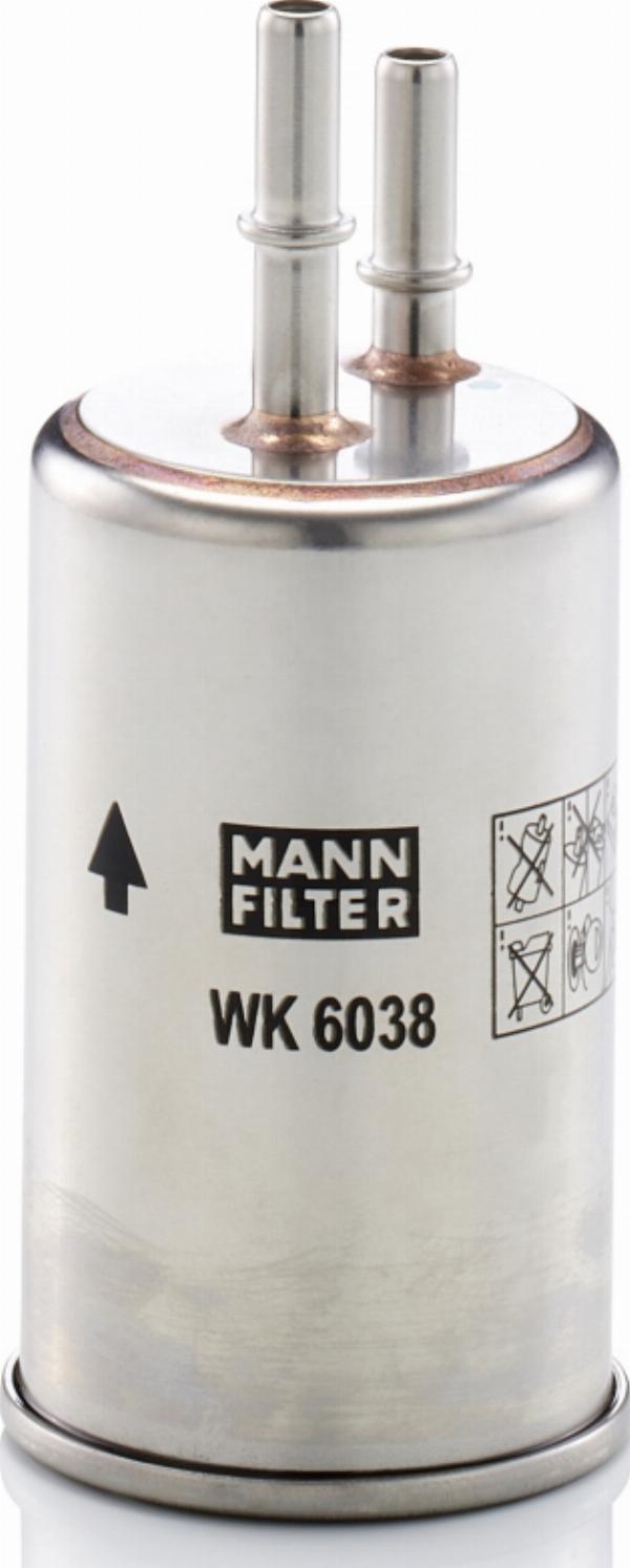 Mann-Filter WK 6038 - Filtru combustibil aaoparts.ro