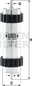 Mann-Filter WK 6037 - Filtru combustibil aaoparts.ro