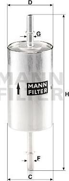 Mann-Filter WK 614/46 - Filtru combustibil aaoparts.ro