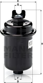 Mann-Filter WK 612/4 - Filtru combustibil aaoparts.ro