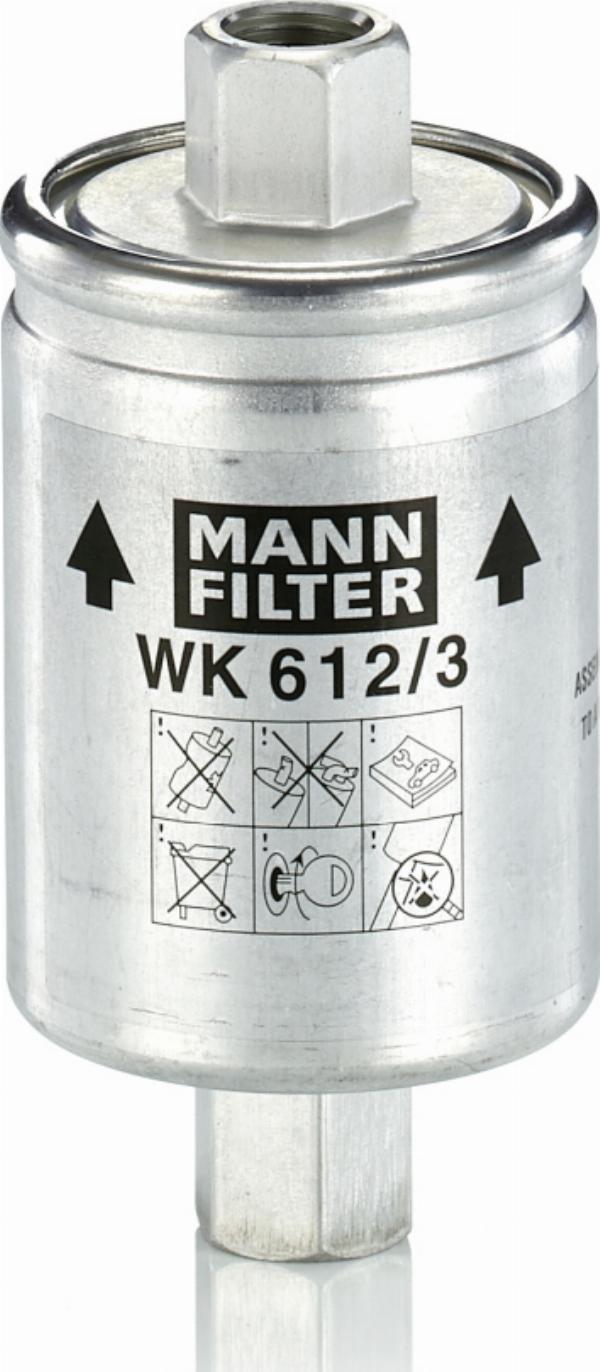 Mann-Filter WK 612/3 - Filtru combustibil aaoparts.ro