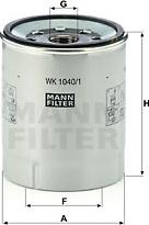 Mann-Filter WK 1040/1 x - Filtru combustibil aaoparts.ro