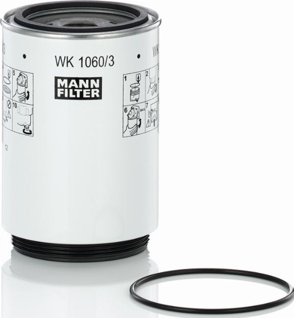 Mann-Filter WK 1060/3 x - Filtru combustibil aaoparts.ro