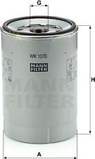 Mann-Filter WK 1070 x - Filtru combustibil aaoparts.ro