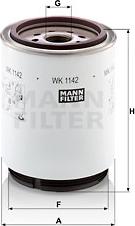 Mann-Filter WK 1142 x - Filtru combustibil aaoparts.ro