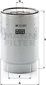 Mann-Filter WK 11 001 x - Filtru combustibil aaoparts.ro