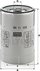 Mann-Filter WK 11 038 z - Filtru combustibil aaoparts.ro