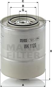 Mann-Filter WK 1123 - Filtru combustibil aaoparts.ro