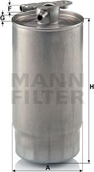 Mann-Filter WK 841/1 - Filtru combustibil aaoparts.ro