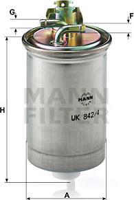 Mann-Filter WK 842/4 - Filtru combustibil aaoparts.ro