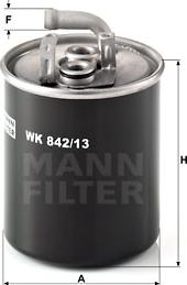 Mann-Filter WK 842/13 - Filtru combustibil aaoparts.ro