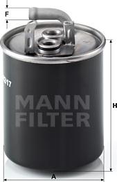 Mann-Filter WK842/17 - Filtru combustibil aaoparts.ro