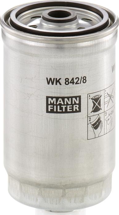 Mann-Filter WK 842/8 - Filtru combustibil aaoparts.ro