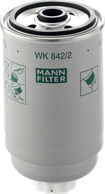 Mann-Filter WK 842/2 - Filtru combustibil aaoparts.ro