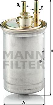 Mann-Filter WK 853/7 - Filtru combustibil aaoparts.ro