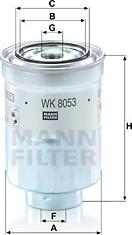 Mann-Filter WK 8053 z - Filtru combustibil aaoparts.ro